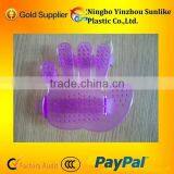 PVC Massage Glove/palm Plastic Handheld Massager/pink Hair Shampoo Scalp Head Massager Brush thumbnail-1