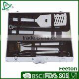 9pcs Stainless Steel Bbq Set in Aluminum Box thumbnail-1