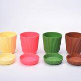 Пластиковые цветочные горшки / садовые контейнеры в форме круглой цветочной композиции размером 6 thumbnail-2