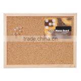 Wood Framed Cork Memo Board Comes With Push Pins thumbnail-2