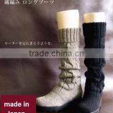 Preminum and High Quality Fashion High Heel Shoes Boots With Comfortable Fabric Made in Japan thumbnail-2