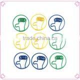 Shiny Blue Color Palm Design Metal Paper Binding Clip thumbnail-6