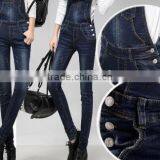 The Spring and Autumn Period and the New Removable Denim Overalls/ladies Loose Show Thin Jumpsuits