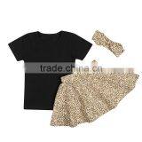 Hot Sale Baby Girl Fashion Two Pieces Skirt Top Set Summer Kids Baby Suit thumbnail-3