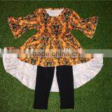 Persnickety Children's Clothing Wholesale China Factory Fall Girls Pumpkin Hi-Low Tops And Solid Pants Outfits thumbnail-1