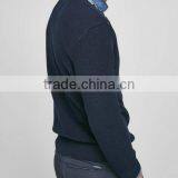 2017 Cotton Design Pullover Crewneck Sweater for Men With Zipper thumbnail-2