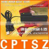 Mini Three Track Magnetic Stripe Card Reader Usb Card Reader Full (USB) thumbnail-2