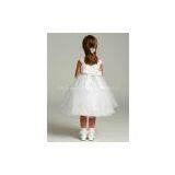 Many Layers Organza High Quality Custom Made Flowergirl Gown thumbnail-2