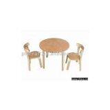 SVAN Baby Furniture ,Wooden Children Furniture ,Baby Mini Furniture,kid Furniture, Children Furniture: 2 Chairs+ 1 Table thumbnail-1