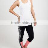 Women's Custom Heather White Singlet,Women Tank Top, Fitness Top thumbnail-2