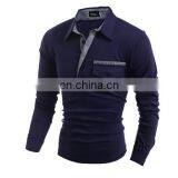 China Supplier Fashion Men Summer Slim Fit Casual Long Sleeve Polo Shirts T-shirt New Tee Tops thumbnail-5