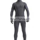 Fancy Dress Halloween Costume Grey Spandex Lycra Full Body Zentai Suit Unitard