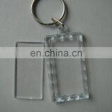 2017 new product for clear acrylic photo frame keychain