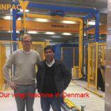 In-line Automatic Rotary Arm Pallet Stretch Ring Wrapping Machine For Bags thumbnail-3