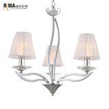 Hot Sale Modern Cheap Chrome Iron Hanging Wedding Chandeliers Lighting for High Ceilings thumbnail-2
