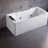 Foshan Factory Single Person Left Right Direction Massage Summer Whirlpool Indoor Bathtub Jacuzzi 1600-1700mm thumbnail-3