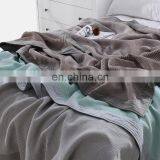 2020 Summer Luxury High Quality Organic Cotton Bed Linen Super Soft 4 Layers Double Jacquard Multi Size Cotton Summer Blanket thumbnail-5