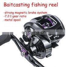 Сильно магнитная тормозная система с 25 передачами, колесо в форме капли воды, сила тяги 8 кг, передаточное отношение 7,2:1, бейткастер для рыбалки в пресной/соленой воде thumbnail-2