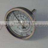3" Dial Weldless Bi-metal Thermometer, 2" Stainless Probe, 1/2" NPT, -10~100C / 0~220F Degree, Used on Homebrew Kettle