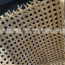 OEM Wholesale Natural Bleached Rattan Mesh Roll Half Inch Hand Woven Knitted Sheet Bamboo Cane Sheet Weaving From Viet Nam thumbnail-2