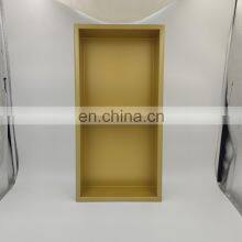 Bathroom Matte Gold Black 304 Stainless Steel Waterproof Shower Room Shelf 600mm Single and Double Recess Shower Niche Shelf thumbnail-5