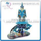 Mini Qute Hallowmas Tree House Building Blocks 3d Paper Puzzle Diy Model Cardboard Jigsaw Puzzle Game Educational Toy NO.B368-6