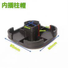 Outdoor Courtyard Accessories, Balcony Guardrail Accessories Aluminum Alloy Fence Post Cap Base thumbnail-3