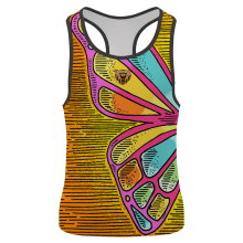 wholesale full sublimated custom singlet with butterfly graphics