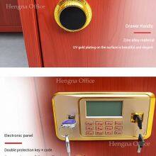 Durable Locking Desk With Integrated Cash Safe – Password + Master Key + Emergency Keyhole, Heavy Duty for Commercial Use thumbnail-5