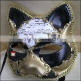 Freehand Sketching Halloween Mask Dance Party Mask Half Face Cloth Mask Cat Mask thumbnail-2