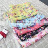 Hot Selling Charm Beautiful Small Flower Printed Polyester Long Fashion Girls Scarf thumbnail-5