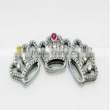 Rhinestone Crown Slider Charms For 10MM DIY Leather Bracelet Gummy Bracelet thumbnail-1
