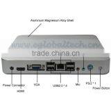 Windows 7 Thin Clinet using CPU 1.86GHz,2G DDR3,160G HDD PC station with 4 USB port Net Terminal Share White
