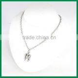Angel Pendant Charm With Shiny Crystal Necklace thumbnail-3