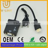 V-LINK 1080p hdmi to vga audio adapter support video audio data transfer