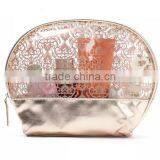 Personalized High Quality Newest Half Moon Lace Printing Transparent PVC Makeup Bag thumbnail-2