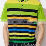 2014 Fashion Style Men Stripe Color Combination Polo Shirt thumbnail-1
