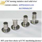 Custom CNC Turning Carbon Steel Solid Rivet