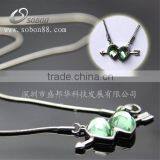 Fashion 925 Sterling Silver Necklace Jewerly With Natural Crystal thumbnail-1