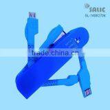 2015 Newest Design Swiss Army Knife 3 in 1 Usb Data Cable