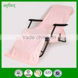 China Supplier Custom Cotton or Microfiber Portable Beach Lounger Towel thumbnail-3