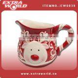 Christmas Milk Ceramic Pitcher