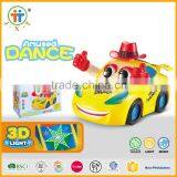 Kids Colorful Lighting Battery Operated Cartoon Dancing Car thumbnail-1