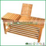 Bamboo Shoe Rack, Bench, Stool, Display Racks, Seat with Storage Draw On Top