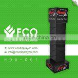 Rotating Supermarket Portable T-shirt Cardboard Floor Display Stands