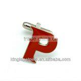 SM-CF023 Customized Soft Enamel Letter Cufflinks