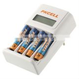 PKCELL smart charger for Ni-Mh/Ni-Cd AAA/AA rechargeable batteries