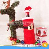 Christmas Decoration Samll Santa Hat Wine Holder With Wine Bottle Cover thumbnail-1
