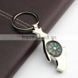 Metal Shark Bottle Opener Key Chain With Compass. thumbnail-2
