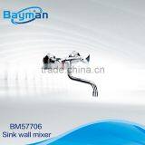 Double Handle Wall Hung Kitchen Faucet (BM57706)